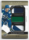 2023-24 Upper Deck Trilogy Elias Pettersson Honorary Triple Swatches #33/35