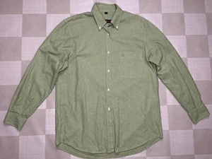 Mulberry Men Green Check Button Down Shirt Size 14 - Picture 1 of 6