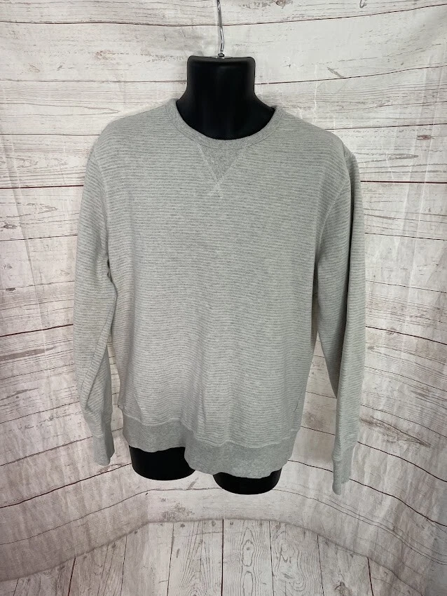 Jachs New York Men's Pullover Sweater Crew Neck Striped White/Gray Size L - Image 1 of 4