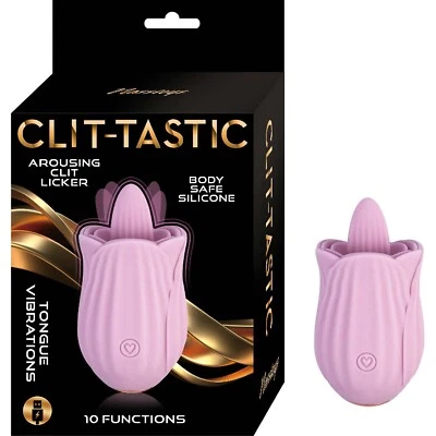 Nasstoys Clit-Tastic Arousing Clit Licker, уникальный стимулятор в форме розы - розовый - Изображение 1 из 2