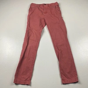 American Eagle Outfitters Chino Pants Men 29 X 32 Red Cotton Casual Straight Leg - Picture 1 of 8