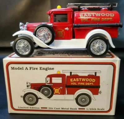 Eastwood Company Model A Ford Fire Engine 1:25 Scale Limited Edition Bank  - Image 1 of 4