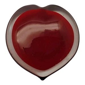 Pier 1 Red Heart Art Glass Paperweight Valentine - Picture 1 of 8