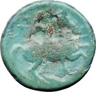 Larissa in Thessaly 350Bc Ancient Greek Coin Nymph facing Horse Rare i30353