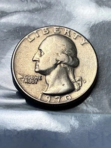 1970 Quarter D Mint Missing „I“, LIBERTY (NO Space) „United“ Error Reverse RARE* - Bild 1 von 7