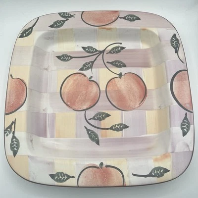 Plato para servir cuadrado pintado a mano Sole di Toscana hecho en Italia 16" Foto 1 de 3