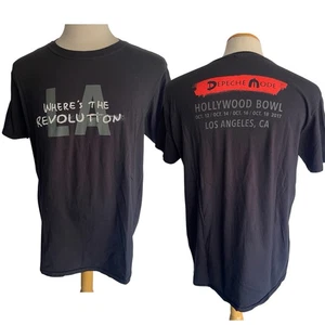DEPECHE MODE (2017) Official Where's The Revolution Hollywood Bowl T-Shirt Large - Picture 1 of 5
