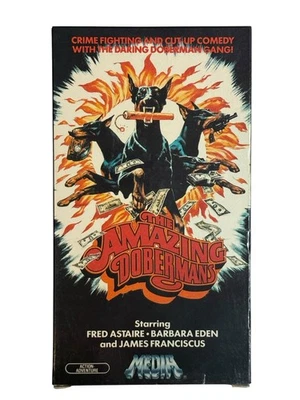 The Amazing Dobermans VHS Action Adventure Media Full Flaps GREAT SHAPE Astaire - Image 1 of 4