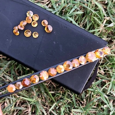 Lote de 20 quilates de piedras preciosas sueltas facetadas redondas de corte brillante Foto 1 de 4