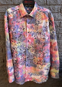 Robert Graham LASER ART Size L Limited Edition Embroidered Shirt MSRP $498 - Picture 1 of 12