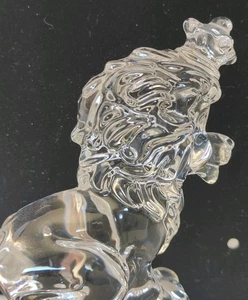 Princess House Treasures 24% Lead Crystal 3 1/2" Rocking Lion Made in Germany - Picture 1 of 11
