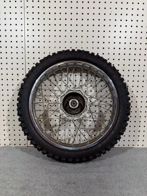 2008 KAWASAKI KLX110 14" RODA DIANTEIRA ASSY FABRICANTE DE EQUIPAMENTO ORIGINAL COMPLETO, (2002-2025) - Imagem 1 de 3