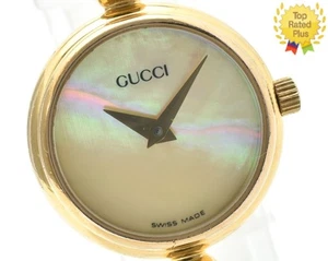 Vintage *NEAR MINT* GUCCI 2700L 20mm White Shell Dial Quartz Women's Watch JAPAN - Picture 1 of 12