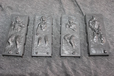 Star Wars Mandalorian Haslab Razor Crest Carbonite block pack in lot of 4 mint Cover