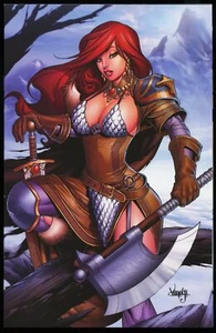 Red Sonja #1 (2021-2022) ~ Varese Virgin Variant ~ Dynamite Ent - Bild 1 von 1