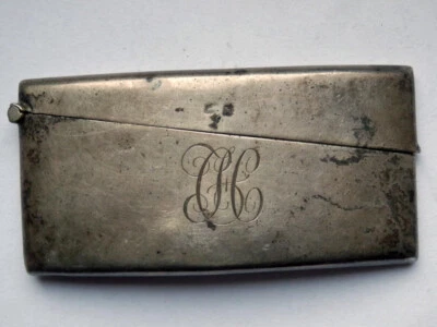 G. WILSON PENRITH antica SCATOLA ARGENTO scatolina curva box silver antique - Immagine 1 di 4