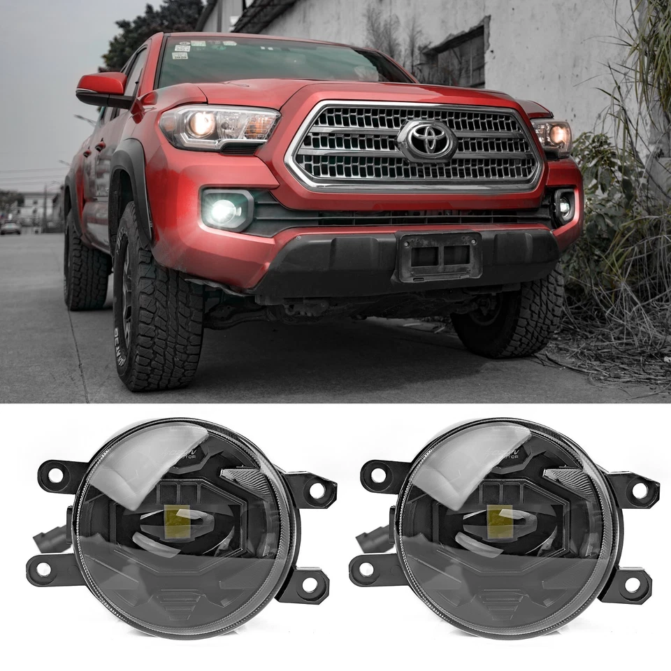 圆形 LED 雾灯组件适用于 2016 - 2023 丰田塔科马,2014 - 2023 4Runner — 第 1/4 张图片