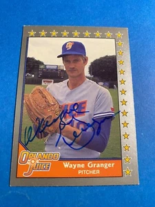 WAYNE GRANGER 1990 PACIFIC SENIOR PRO BASEBALL AUTO SIGNED REDS CARDINALS TWINS - Picture 1 of 2