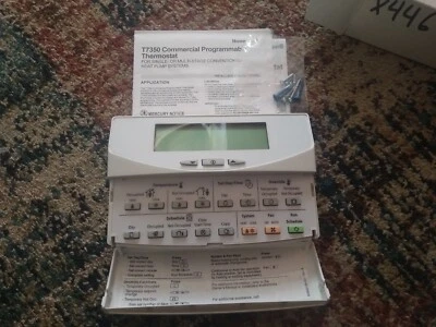 HONEYWELL T7350B 1002 7350 COMMERCIAL PROGRAMMABLE DIGITAL LCD THERMOSTAT - Image 1 of 2