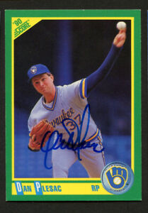 Dan Plesac #86 signed autograph auto 1990 Score Baseball Trading Card