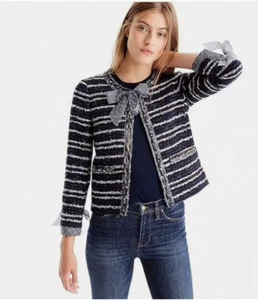 NWT J Crew Party Tweed Lady Jacket & Pencil Skirt, both size 8 - Picture 1 of 12