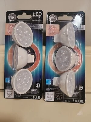 6 - GE LED Indoor Floodlight Bulb MR16 6.5 Watt 50 W Bright White Dim 93095550 - Image 1 of 4