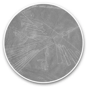 2 x Vinyl Stickers 20cm (bw) - Nazca Lines The Condor Peru #43273 - Afbeelding 1 van 8