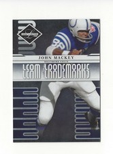 2008 Leaf Limited Team Trademarks #11 John Mackey Colts /999 