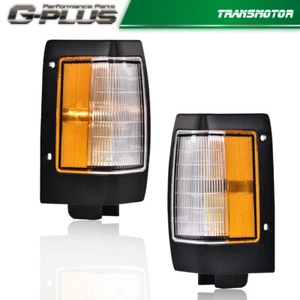 Lámpara de luz de señal de señalización lateral de esquina de estacionamiento negra apta para juego de camioneta 90-97 D21 - Imagen 1 de 9