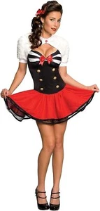 Naval Pin-Up Navy Sailor Girl Retro Fancy Dress Halloween Sexy Adult Costume - Picture 1 of 6