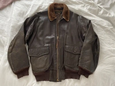 vintage us navy G1 flight jacket Spec 55J14(AER) - Image 1 of 4