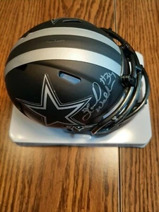 Herschel Walker Cowboys Signed Auto Eclipse Mini Helmet BECKETT Cert. Autograph - Picture 1 of 4