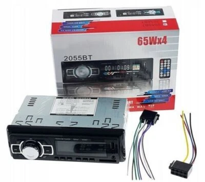 Stereo Auto Autoradio Vivavoce Bluetooth Aux MP3 SD USB 65W x4 Display a Led  - Immagine 1 di 4