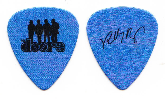 The Doors Robby Krieger Signature Promotional Blue Guitar Pick - 2021 - Image 1 of 1