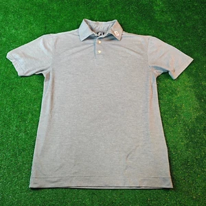 Footjoy FJ Polo Para Hombres Pequeño Gris Cuello Poliéster Calce Atlético Informal - Imagen 1 de 10