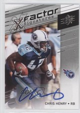 2009 SPx X Factor Signatures Chris Henry Chris J Henry #X-CH.1 Auto