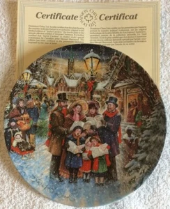 Joyful Carolers By Stewart Sherwood Collector Plate 1992 - Christmas - Imagen 1 de 12