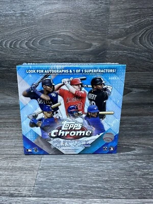 2020 Topps Chrome Update Sapphire Edition Baseball Sealed Trading Card Hobby Box - Image 1 of 4