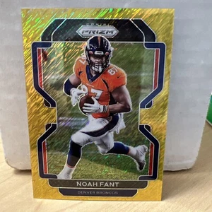 Noah Fant 2021 Prizm #200 Gold Prizm Shimmer  #1/10 Broncos - Picture 1 of 4