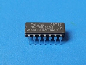 (1 PC) SNJ54LS10J TI NAND Gate 3-Element 3-IN Bipolar CDIP-14 - Picture 1 of 1