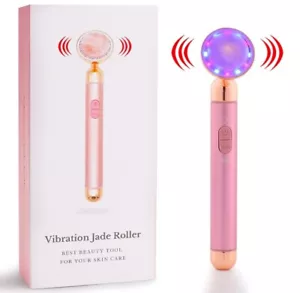 Massaggiatore vibrante elettrico viso rullo di giada per serraggio lifting viso - Foto 1 di 6