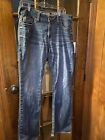 Ariat Women's Blue Marine Real Denim Stretch Mid Rise Boot Jeans Size 33L