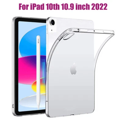 Für iPad Air 4/5th 5/6/7/8/9/10th Gen Hülle Schutzhülle Silikon Transparent TPU - Bild 1 von 4