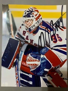MIKE RICHTER Signed Autograph 8x10 Photo New York Rangers - Picture 1 of 1