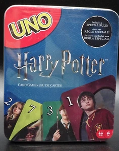 Mattel UNO Card Game / "Harry Potter" Edition in Collectible Tin / Brand New - Picture 1 of 22