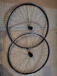 Alexrims R500 700c Fixie Road Bike Bicycle Aluminum Wheelset Wheels Black - Picture 1 of 13
