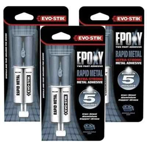 6 x Bostik Evo-Stik Epoxy Ultra Strong Rapid 5 Min Metal Glue Adhesive 25ml - Picture 1 of 1