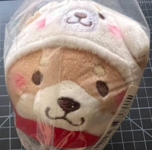 SK Japan Loyal Dog Mochishiba Dog Mini Stitch Plush Ver D: Sakura x Ume 15cm - Picture 1 of 3