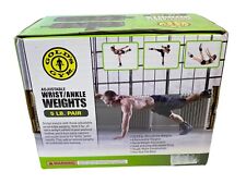 Gold's Gym 5-Pound Pair Adjustable Wrist/Ankle Weights with Box Exercise Gym 