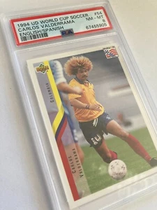 1994 Upper Deck World Cup Soccer Carlos Valderrama #54 PSA 8 Pop 3 - Picture 1 of 20